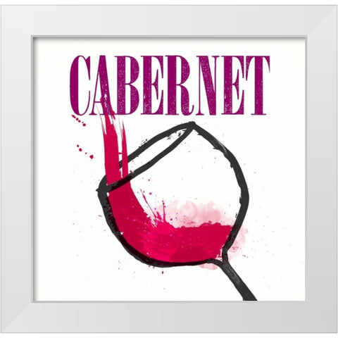 Artist Series Wine 4 White Modern Wood Framed Art Print by Taylor, Evangeline