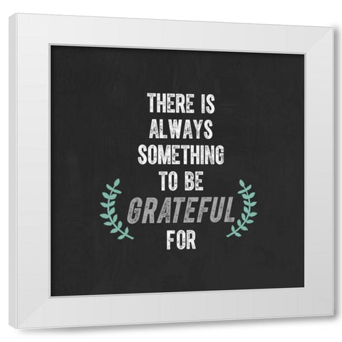 Grateful White Modern Wood Framed Art Print by Taylor, Evangeline