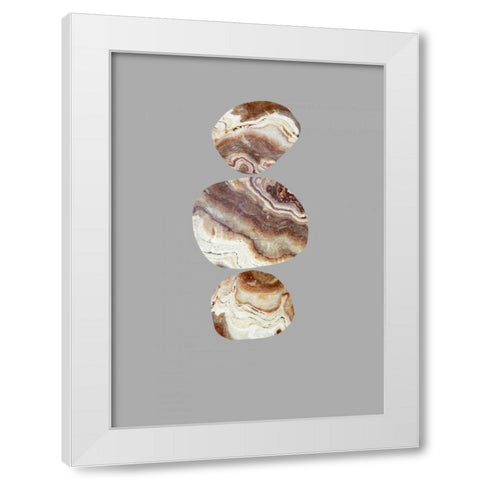 Cut Stone White Modern Wood Framed Art Print by Taylor, Evangeline
