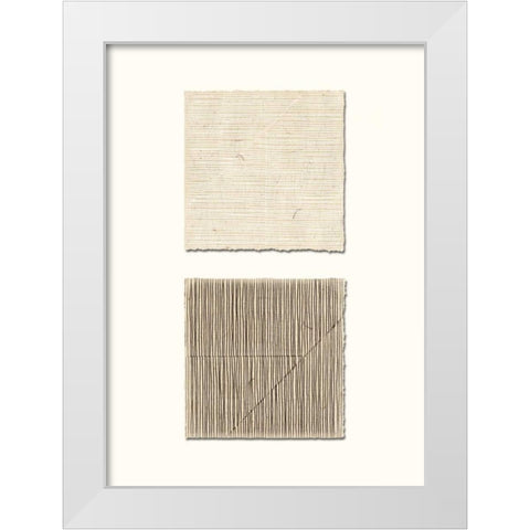 Handmade Paper White Modern Wood Framed Art Print by Taylor, Evangeline