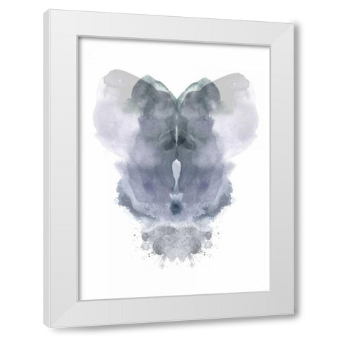 Imagine Ink Blot White Modern Wood Framed Art Print by Taylor, Evangeline
