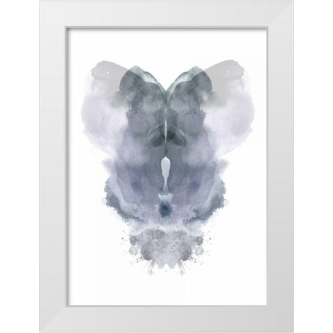 Imagine Ink Blot White Modern Wood Framed Art Print by Taylor, Evangeline