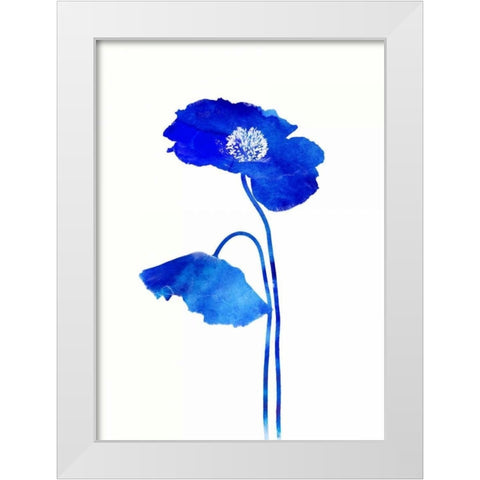 Grow Indigo White Modern Wood Framed Art Print by Taylor, Evangeline