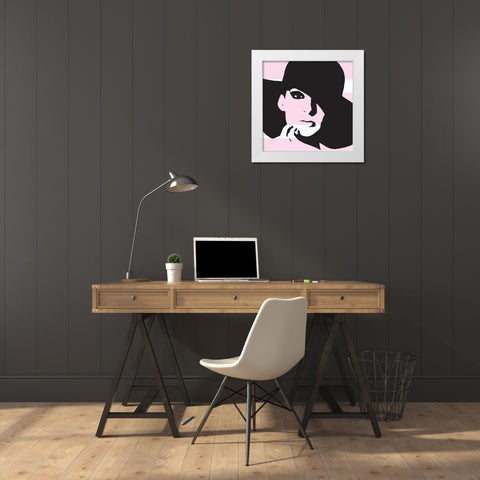 Fashion Shoot White Modern Wood Framed Art Print by Taylor, Evangeline