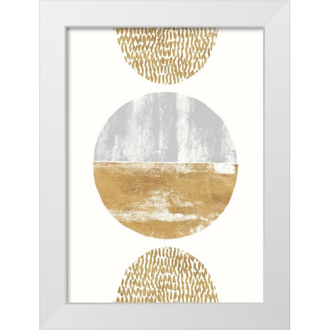 Magnetism White Modern Wood Framed Art Print by Taylor, Evangeline