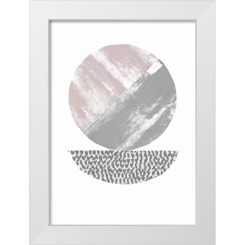 Perfect Balance White Modern Wood Framed Art Print by Taylor, Evangeline