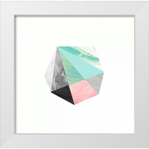 Crystalize 3 White Modern Wood Framed Art Print by Taylor, Evangeline
