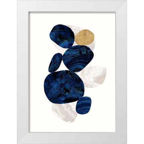 Tumbled 1 White Modern Wood Framed Art Print by Taylor, Evangeline