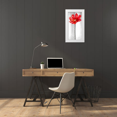 Metropolitan Bloom White Modern Wood Framed Art Print by Art Atelier Alliance