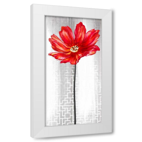 Metropolitan Bloom White Modern Wood Framed Art Print by Art Atelier Alliance