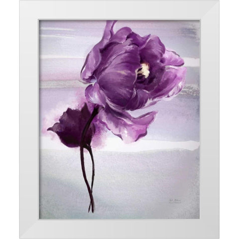 Exquisite Tulip White Modern Wood Framed Art Print by Art Atelier Alliance