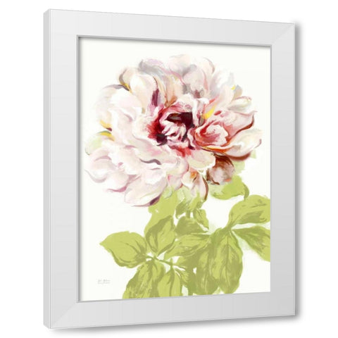 Blushing Peony 2 White Modern Wood Framed Art Print by Art Atelier Alliance