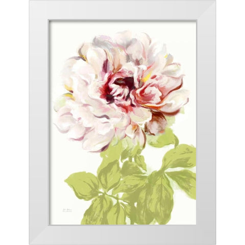 Blushing Peony 2 White Modern Wood Framed Art Print by Art Atelier Alliance