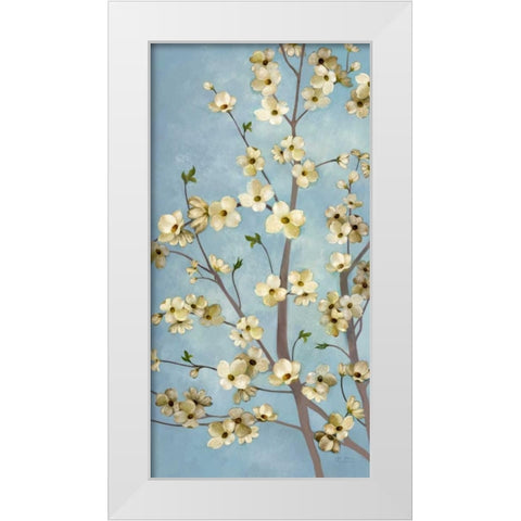 Heritage Dogwood 1 White Modern Wood Framed Art Print by Art Atelier Alliance
