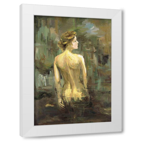 Nude 2 White Modern Wood Framed Art Print by Art Atelier Alliance