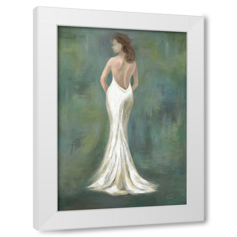 White Gown White Modern Wood Framed Art Print by Art Atelier Alliance