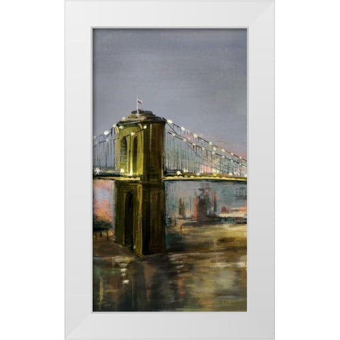 Metropolis 1 White Modern Wood Framed Art Print by Art Atelier Alliance