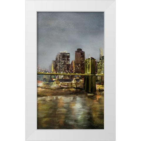 Metropolis 2 White Modern Wood Framed Art Print by Art Atelier Alliance