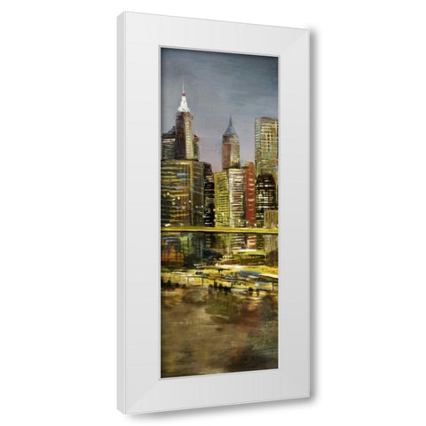 Metropolis 3 White Modern Wood Framed Art Print by Art Atelier Alliance