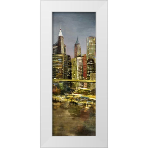 Metropolis 3 White Modern Wood Framed Art Print by Art Atelier Alliance