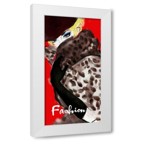 Fashion Inspired White Modern Wood Framed Art Print by Art Atelier Alliance