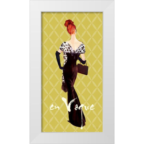 EnVogueFashionIllustration White Modern Wood Framed Art Print by Art Atelier Alliance