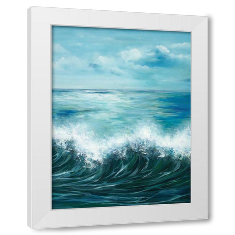 Coastal Wave 3 White Modern Wood Framed Art Print by Art Atelier Alliance