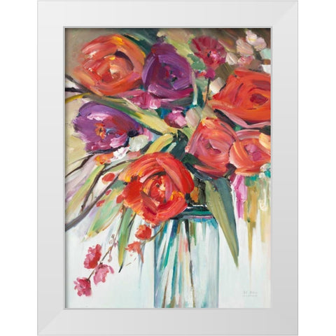 Mason Bloom 2 White Modern Wood Framed Art Print by Art Atelier Alliance