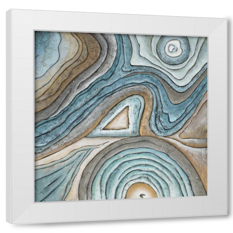 Sedimentary 2 White Modern Wood Framed Art Print by Art Atelier Alliance