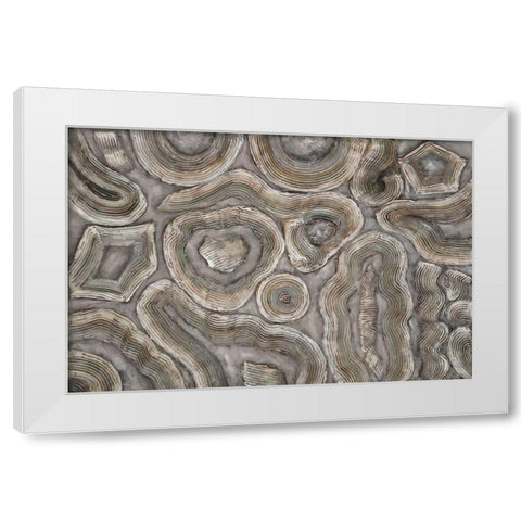 Malachite White Modern Wood Framed Art Print by Art Atelier Alliance