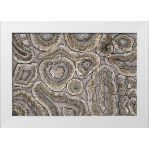 Malachite White Modern Wood Framed Art Print by Art Atelier Alliance