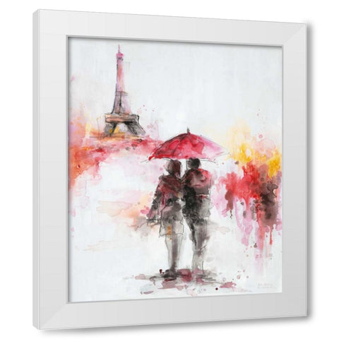 Watery Romance 2 White Modern Wood Framed Art Print by Art Atelier Alliance