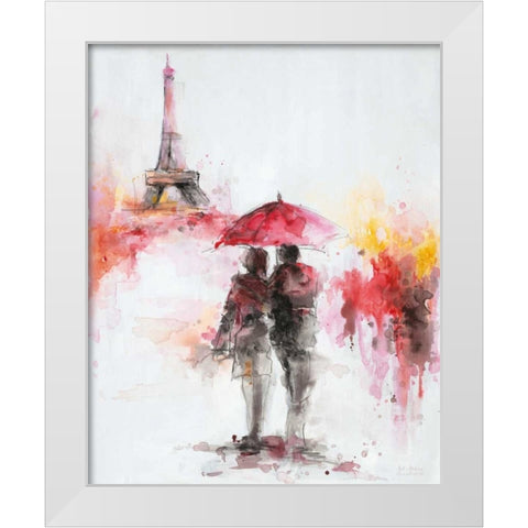 Watery Romance 2 White Modern Wood Framed Art Print by Art Atelier Alliance