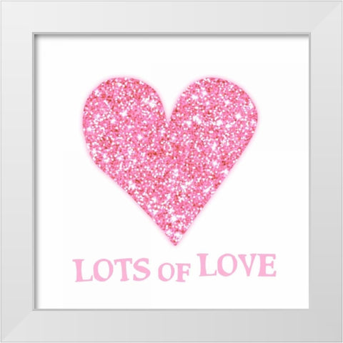 LOL White Modern Wood Framed Art Print by Amori, Miyo