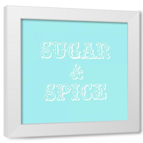Sugar And Spice White Modern Wood Framed Art Print by Amori, Miyo