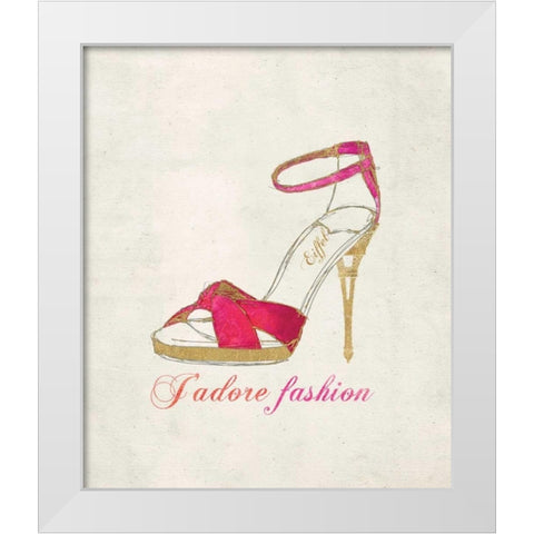 Romance Collection Fashion White Modern Wood Framed Art Print by Amori, Miyo