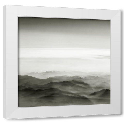Mist and Mood White Modern Wood Framed Art Print by Scott, Avery