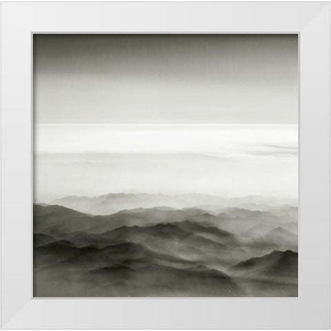 Mist and Mood White Modern Wood Framed Art Print by Scott, Avery