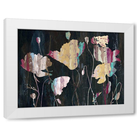Marble Garden White Modern Wood Framed Art Print by Jing, Jin