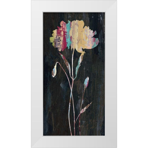 Marble Garden Flower 1 White Modern Wood Framed Art Print by Jing, Jin