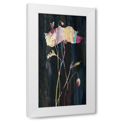 Marble Garden Flower 2 White Modern Wood Framed Art Print by Jing, Jin