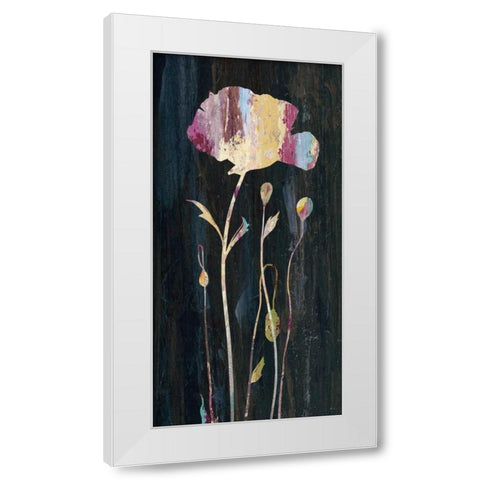 Marble Garden Flower 3 White Modern Wood Framed Art Print by Jing, Jin