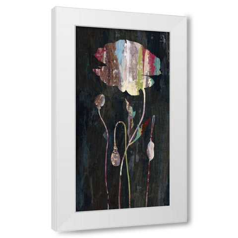Marble Garden Flower 4 White Modern Wood Framed Art Print by Jing, Jin