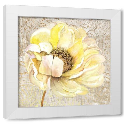 Enchanted Floral 1 White Modern Wood Framed Art Print by Jing, Jin