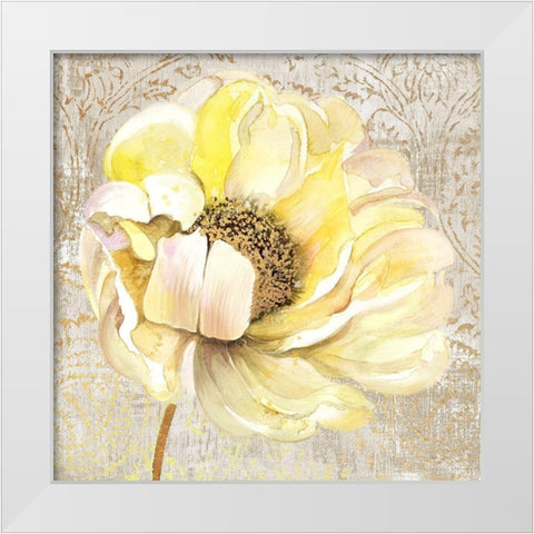 Enchanted Floral 1 White Modern Wood Framed Art Print by Jing, Jin