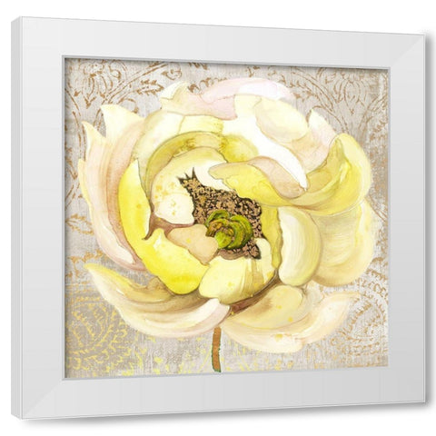Enchanted Floral 2 White Modern Wood Framed Art Print by Jing, Jin
