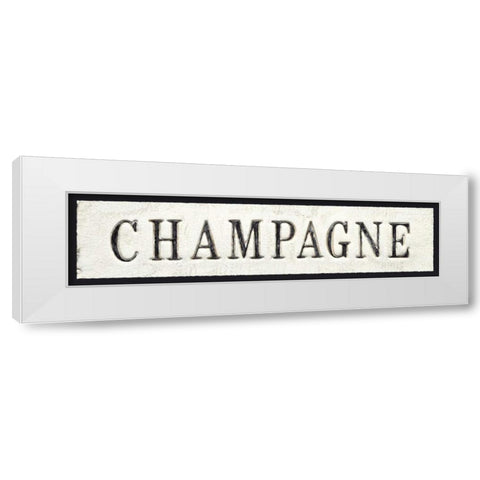 Champagne White Modern Wood Framed Art Print by Fabiano, Marco