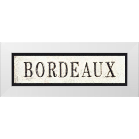 Bordeaux White Modern Wood Framed Art Print by Fabiano, Marco