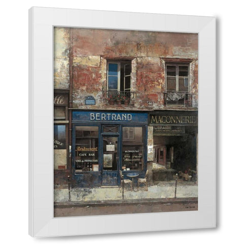 Bertrand White Modern Wood Framed Art Print by Hak, Chiu Tak