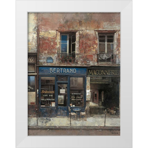 Bertrand White Modern Wood Framed Art Print by Hak, Chiu Tak